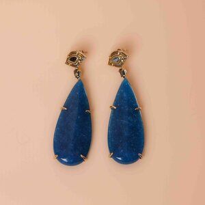 Blue & Gold Kendra Scott Earrings
